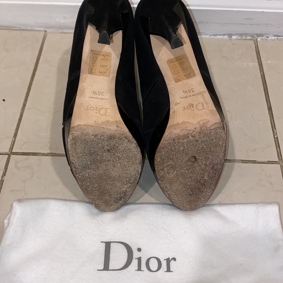 CHRISTIAN DIOR Graphic Suede Bootie - Picture 4 of 8